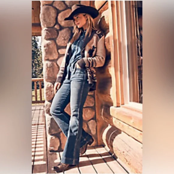 Wrangler Premium Pink Label XBarbie Bootcut Jean- Sz 31-EUC -Stretch- Y2KCowgirl - Picture 15 of 16